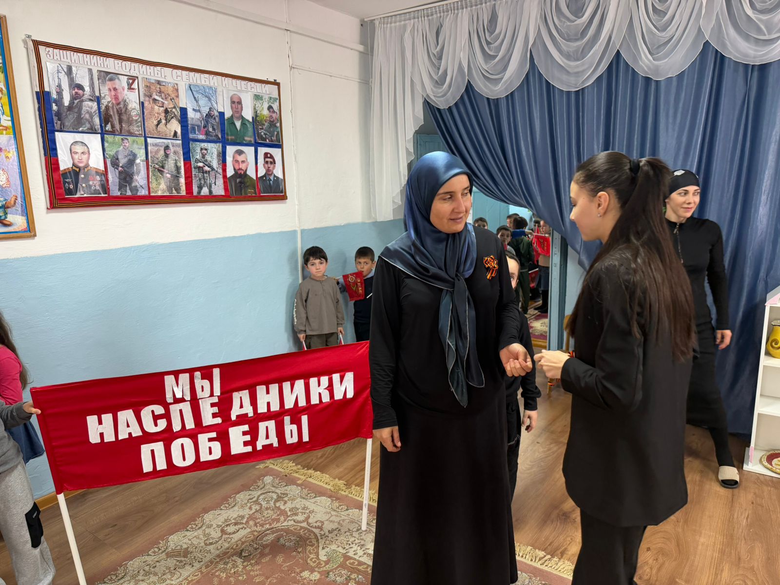 Всероссийская акция Георгиевская лента в Каякентском районе волонтерами отряда "Милосердие"