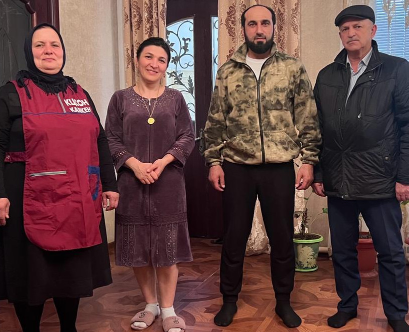 Посещение семей мобилизованных в связи с празднованием Дня защитника Отечества